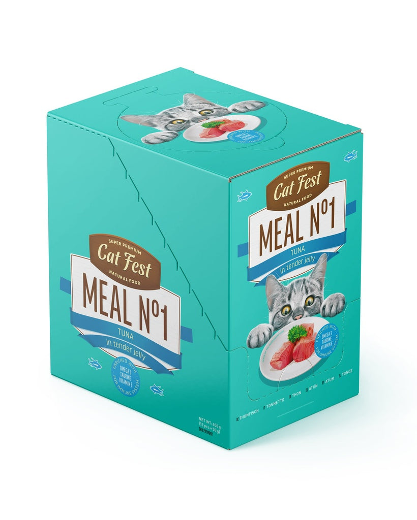 Cat Fest Meal No 1 Cat Food in Jelly - Tuna | Premium Wet Cat Food (50g/12x50g)