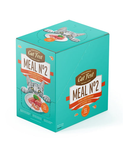 Cat Fest Meal No 2 Cat Food in Jelly-Tuna With Shrimp 50g [Minimum Order:12pcs]