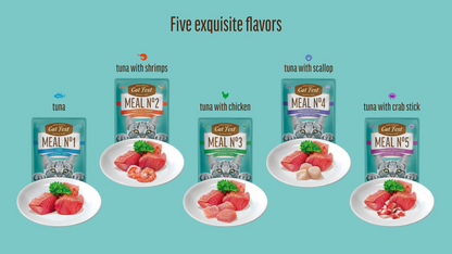Cat Fest Meal No 3 Cat Food in Jelly - Tuna With Chicken | Premium Wet Cat Food (50g/12x50g)