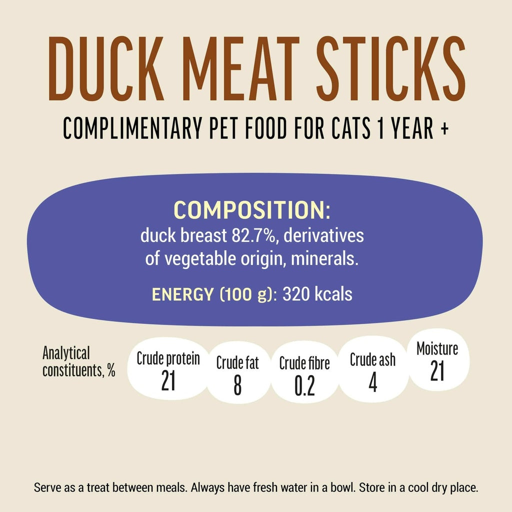 Cat Fest Meat Sticks Duck For Cat 45g | Slow-Baked Natural Duck Treats for Cats