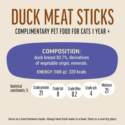 Cat Fest Meat Sticks Duck For Cat 45g | Slow-Baked Natural Duck Treats for Cats