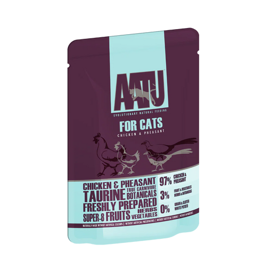 AATU Chicken & Pheasant Wet Cat Food | 97% Meat | Grain-Free Cat Food | 85g