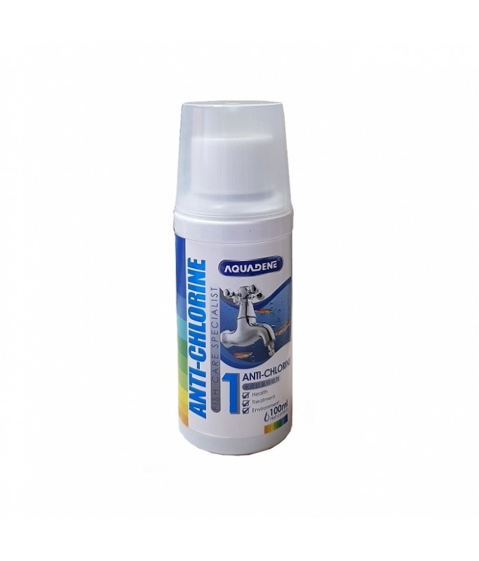 KW Zone Aquadene Anti Chlorine | 100ml Aquarium Water Conditioner | Removes Chlorine & Protects Fish