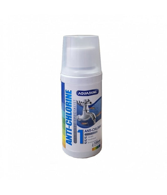 KW Zone Aquadene Anti Chlorine | 100ml Aquarium Water Conditioner | Removes Chlorine & Protects Fish