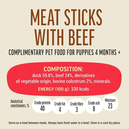 Dog Fest Beef Stick With Colostrum 45g | Colostrum-Enriched Puppy Treats