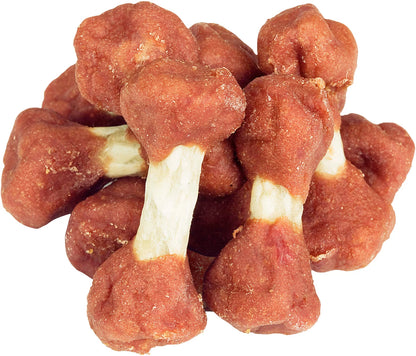 Dog Fest Duck Meat Bones For Mini-Dogs 55g | Duck Jerky on Rawhide Bones