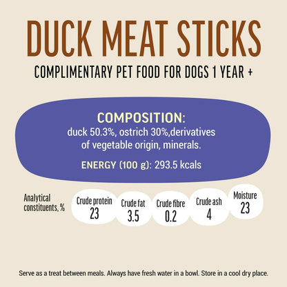 Dog Fest Duck Meat Sticks For Adult Dogs 45g | Natural Duck Jerky Treats