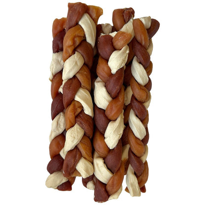 Dog Fest Flavor Braids With Chicken, Duck And Fish 90g | Natural Multi-Protein Chew Treats