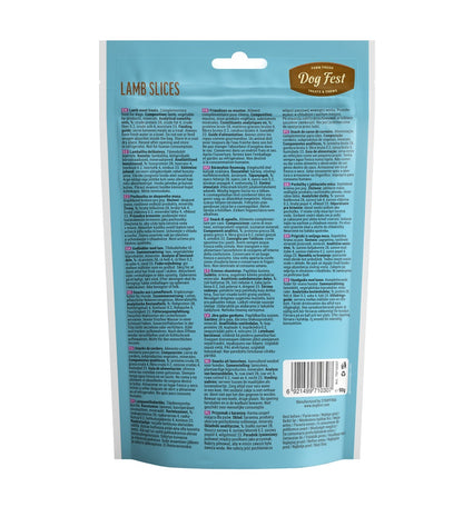 Dog Fest Lamb Slices For Puppies 90g | Tender Lamb Treats for Growing Dogs