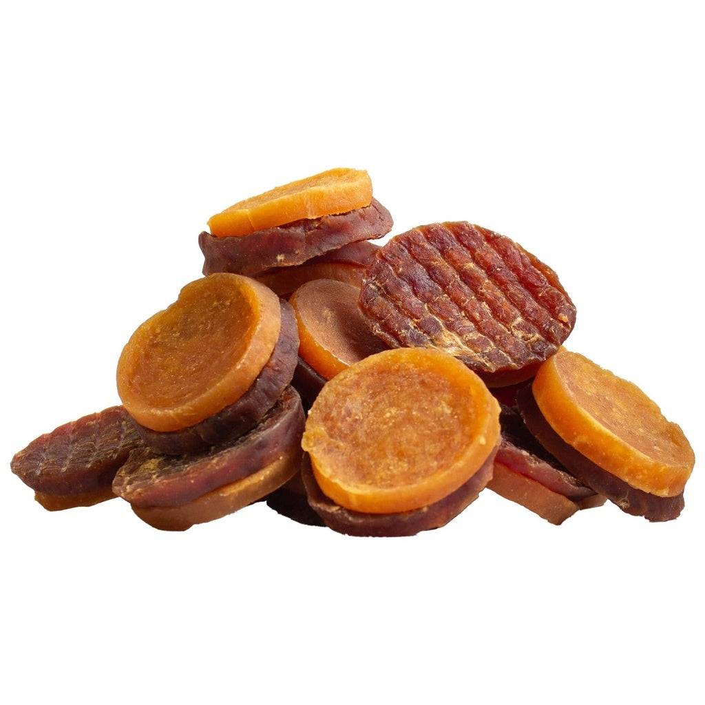 Dog Fest Meaty Coins With Chicken And Duck Rings 90g | Soft Training Treats for Dogs