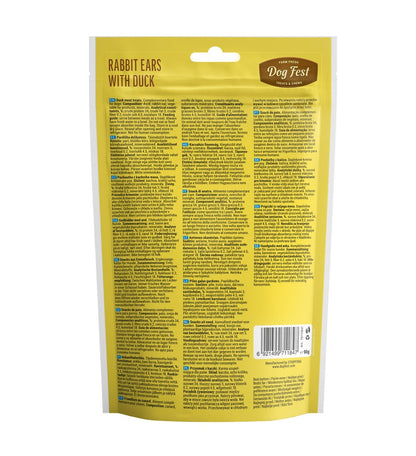 Dog Fest Duck Fillet On Chewy Stick For Adult Dogs 90g | Long-Lasting Duck & Rawhide Chew