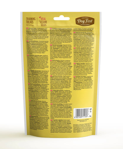 Dog Fest Training Treats Veal & Sesame Seeds 90g | Nutrient-Packed Training Bites
