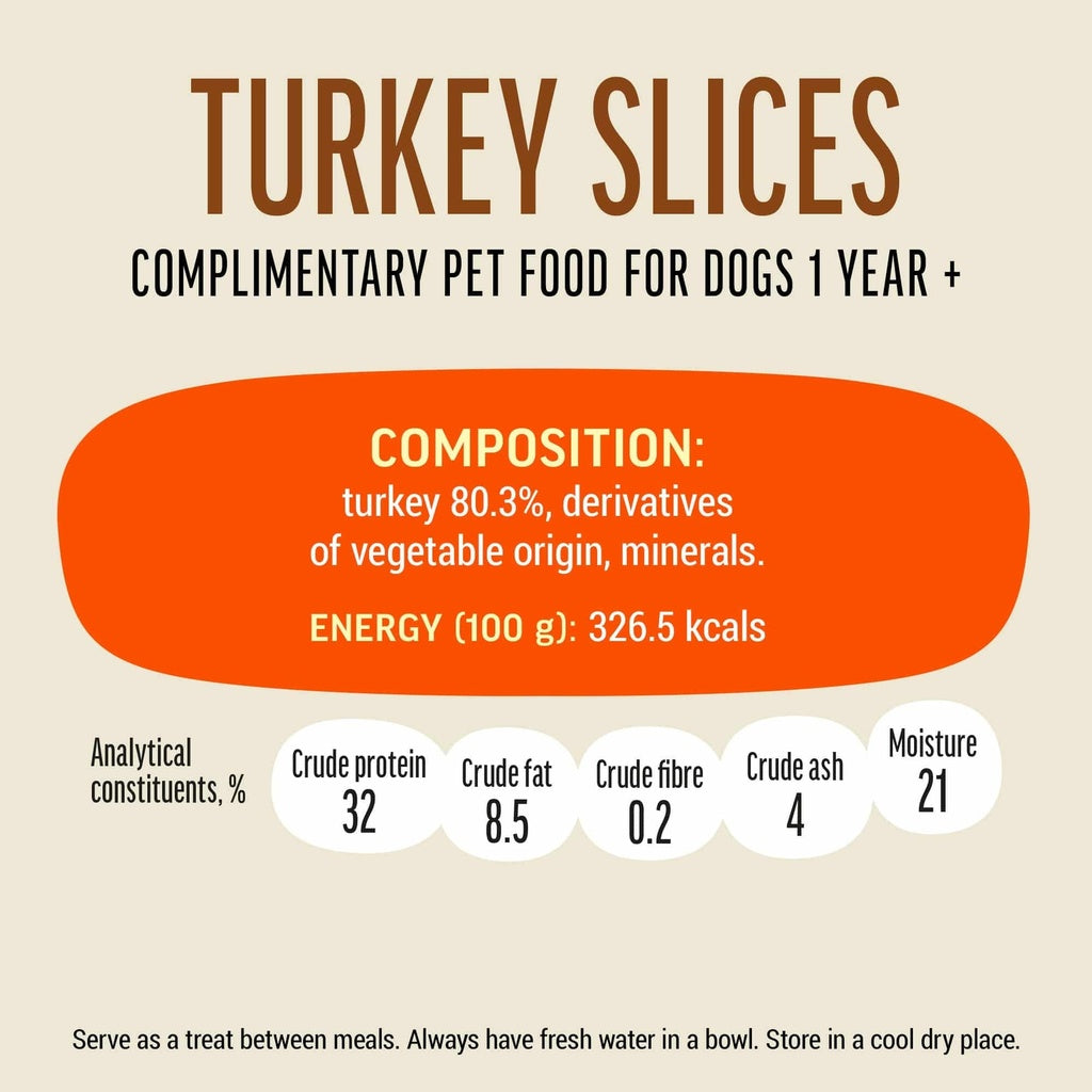 Dog Fest Turkey Slices For Adult Dogs 90g | Turkey Treats for Sensitive Stomachs