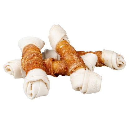 Duvo+ Chicken & Rawhide Small Bones 1000g | Natural Dog Chews (13 Pieces)