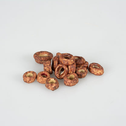 Duvo+ Crunchy Salmon Ring for Cats 50g | Ring-Shaped Salmon Treat with Taurine