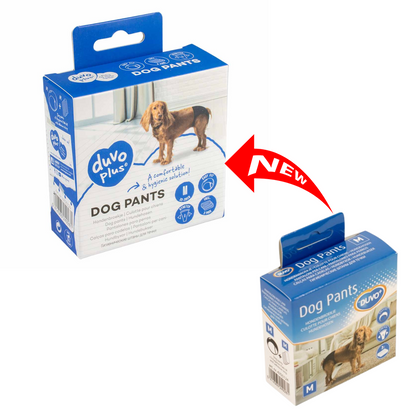 Duvo+ Dog Pants M 32-39cm | Washable Heat Cycle Pants for Female Dogs