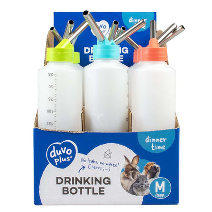 Duvo+ Drinking Bottle Mixed Colors 250ml | Compact Pet Water Bottle for Small Dogs & Cats