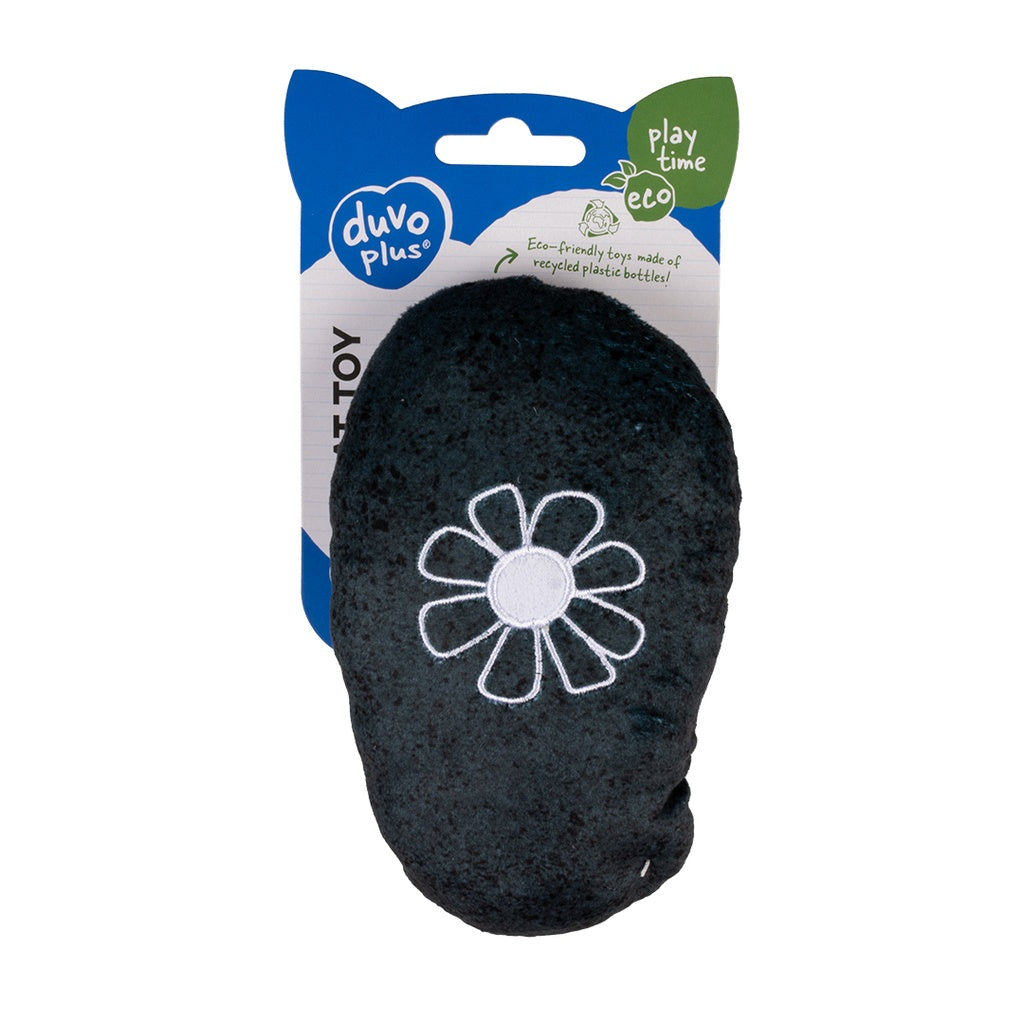 Duvo+ ECO Blossom Kicking Pillow & Catnip Black | Eco-Friendly Cat Kicker Toy