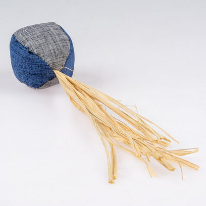 Duvo+ ECO Navy Ball & Catnip | Interactive Cat Toy with Ball and Catnip Wand 20cm