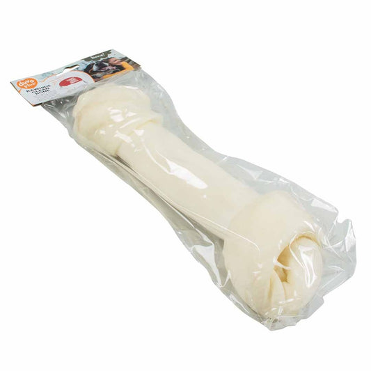 Duvo+ Knotted Bone 34cm | Large Natural Rawhide Chew for Big Dogs