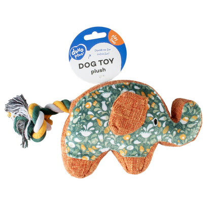 Duvo+ Plush Elephant Retro Green | Vintage-Style Plush Dog Toy