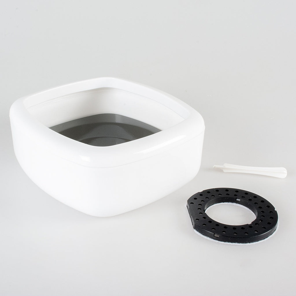 Duvo+ Splash-Proof Drinking Bowl Square 1500ml | Large Anti-Spill Water Bowl for Dogs