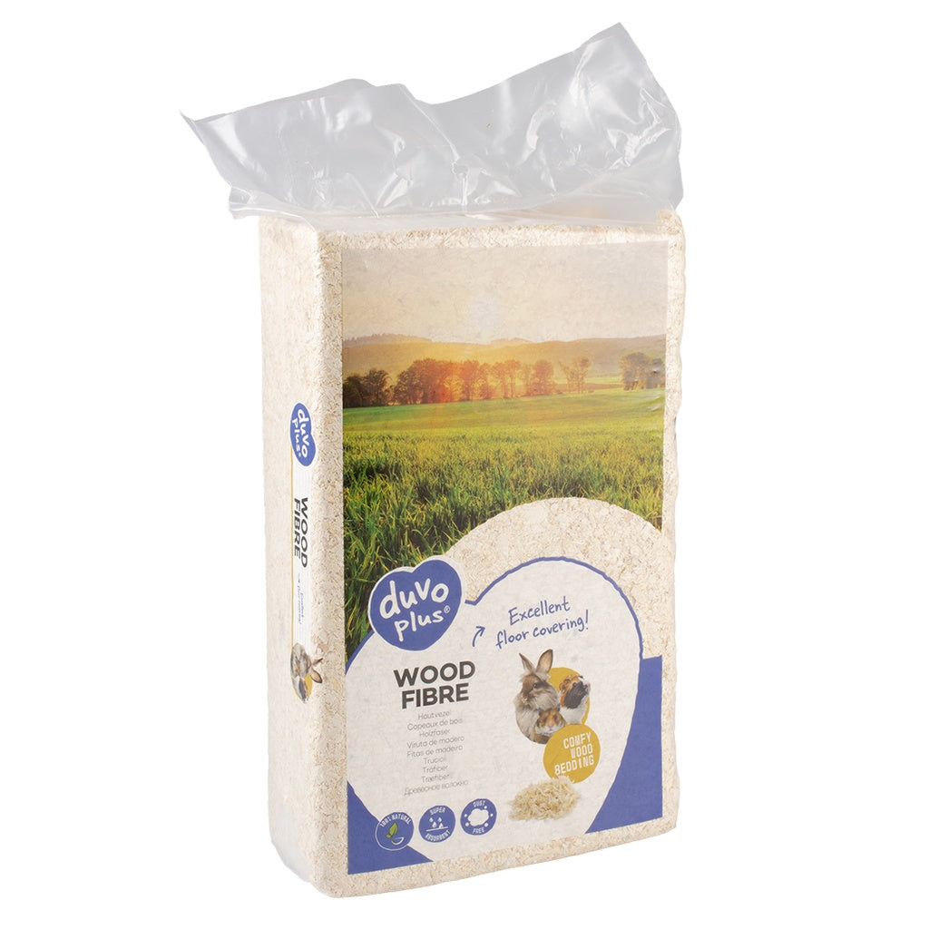 Duvo+ Wood Chips/Shavings 10kg | Natural Bedding for Rodents & Small Animals