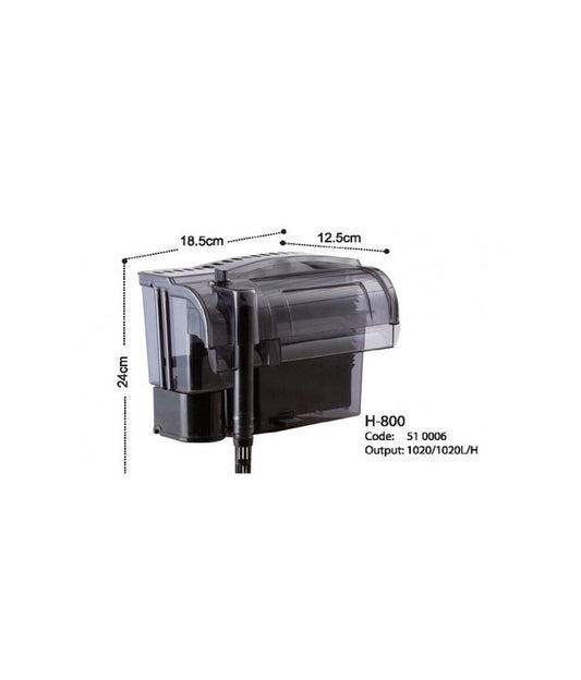 KW Zone DoPhin Hanging Filter | Hang-On Aquarium Filter | Quiet Multi-Stage Filtration for Freshwater & Marine Aquariums