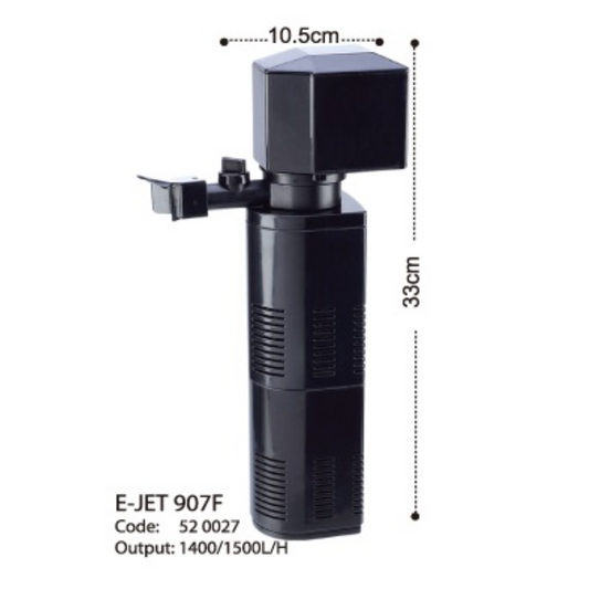 KW Zone Jet Internal Filter | Compact Aquarium Internal Filter | Efficient Mechanical & Biological Water Filtration