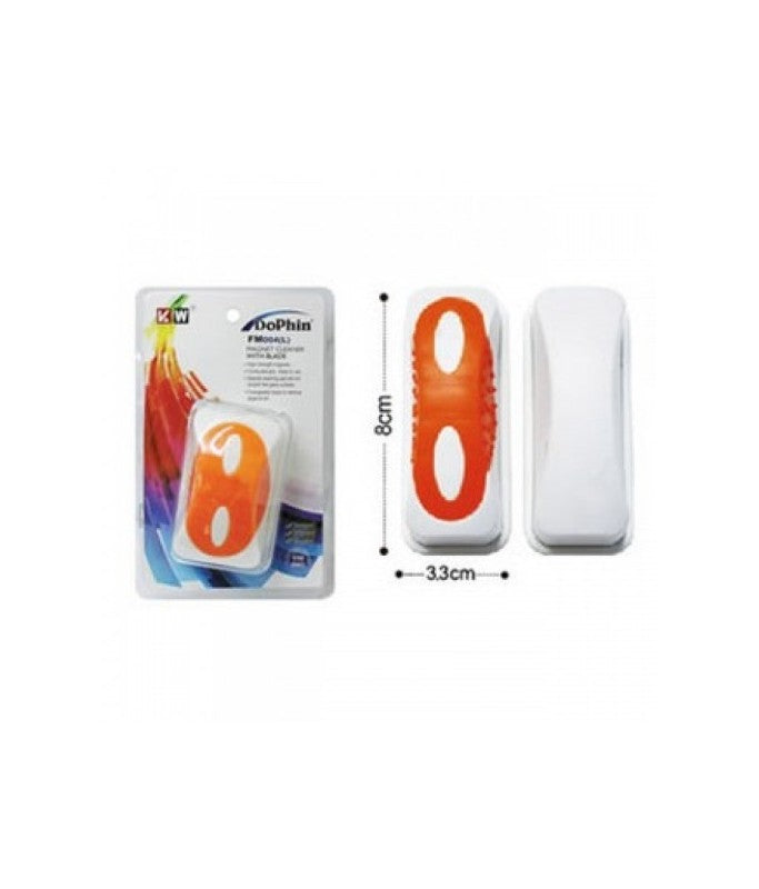 KW Zone DoPhin Floating Magnetic Cleaner | Blade-Free Aquarium Glass Cleaner | Floating Fish Tank Cleaning Magnet