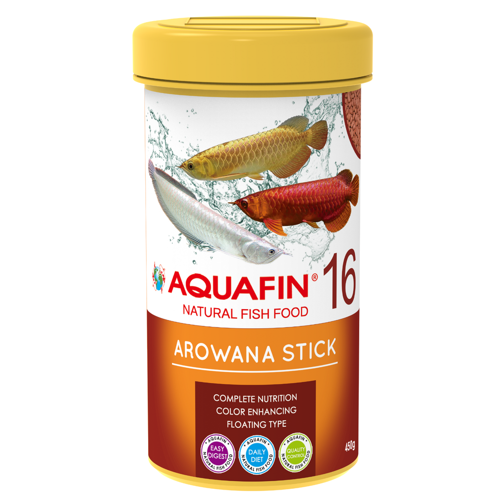 KW Zone Aquafin Arowana Fish Food Pellets | High Protein Growth Formula | Floating Pellets | 1000ml (450g)