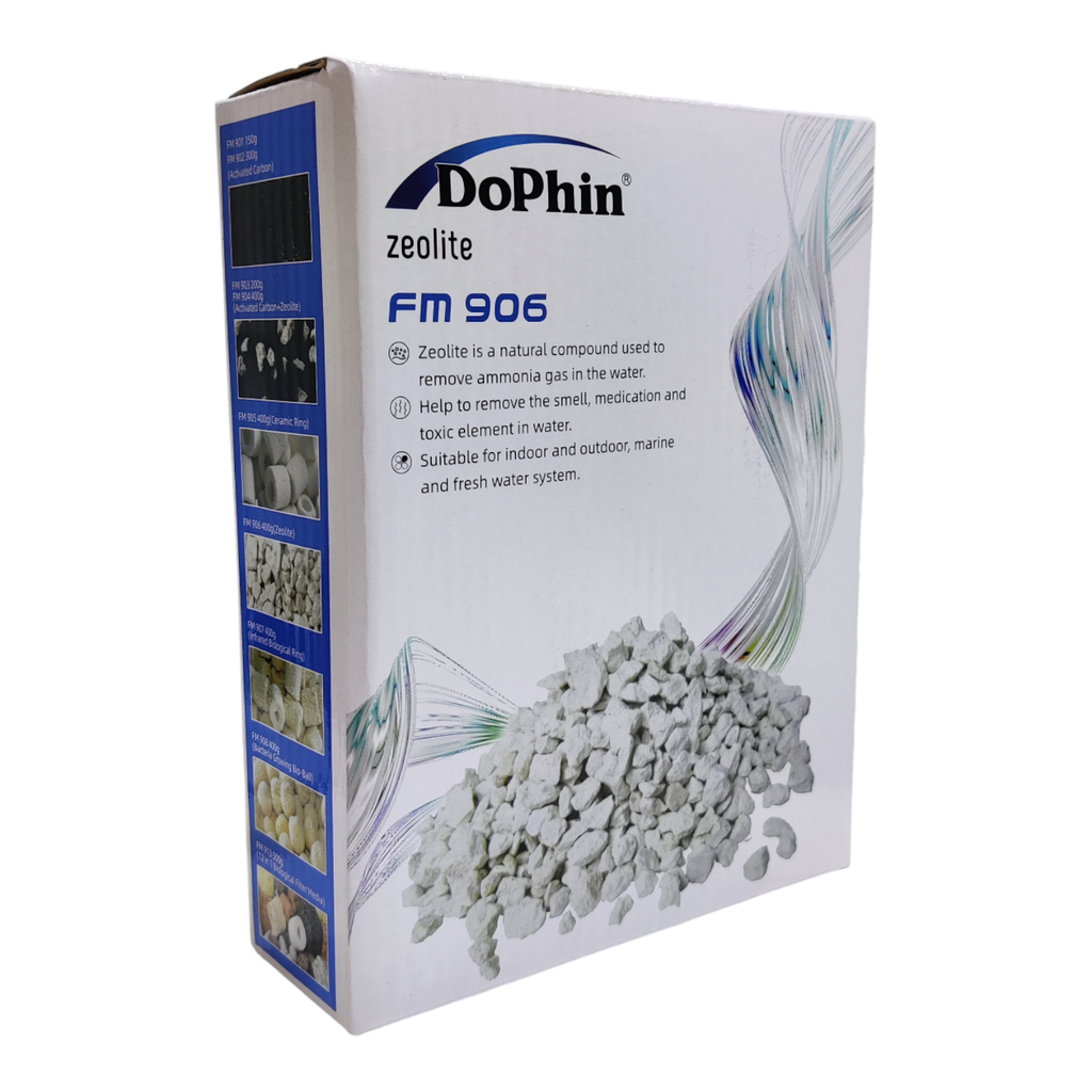 KW Zone Dophin Zeolite FM906 | Aquarium Filter Media | Natural Ammonia Control | Water Purifier | 400g