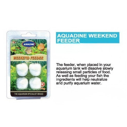 KW Zone Aquadine Weekend Feeder | 20g Slow-Release Fish Food Block | Automatic Vacation Fish Feed
