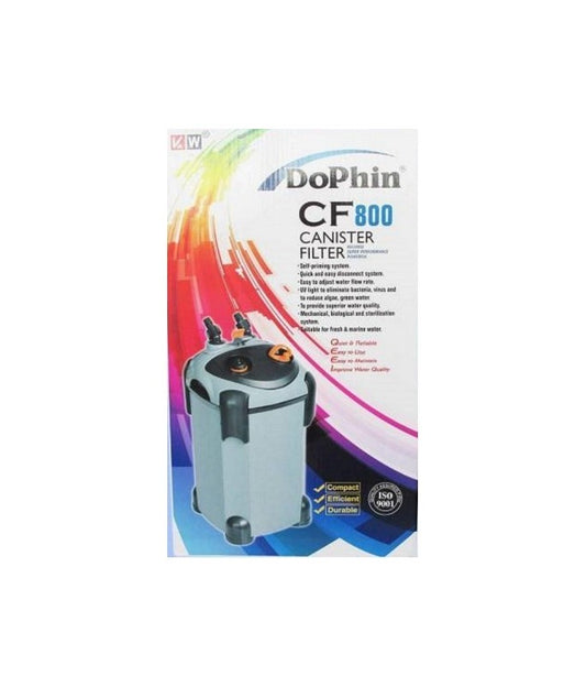 KW Zone DoPhin Canister Filter with UV FDCF800 | External Aquarium Filter | 850L/H High-Performance Filtration System