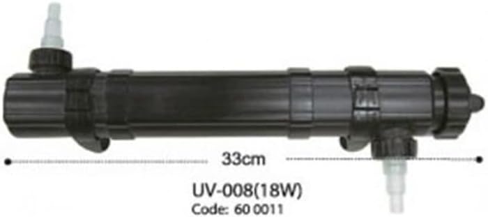KW Zone DoPhin UV-008 UV Filter | 140L Aquarium Internal UV Filter | Water Clarifier & Sterilizer for Freshwater and Marine Aquariums