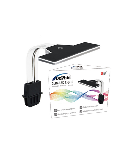 KW Zone DoPhin Slim LED Aquarium Light | Energy-Efficient Aquarium Lighting | 220–240V | 50–60Hz