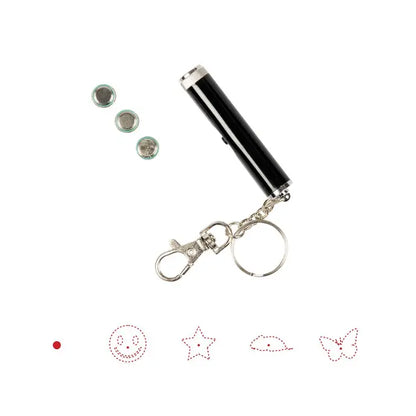 Duvo+ Laser Pointer 5-in-1 | Interactive Cat Toy with 5 Light Patterns 13cm
