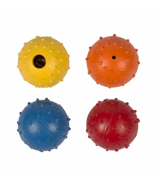 Duvo+ Rubber Dental Ball 5cm | Small Textured Ball for Dental Health & Fetch