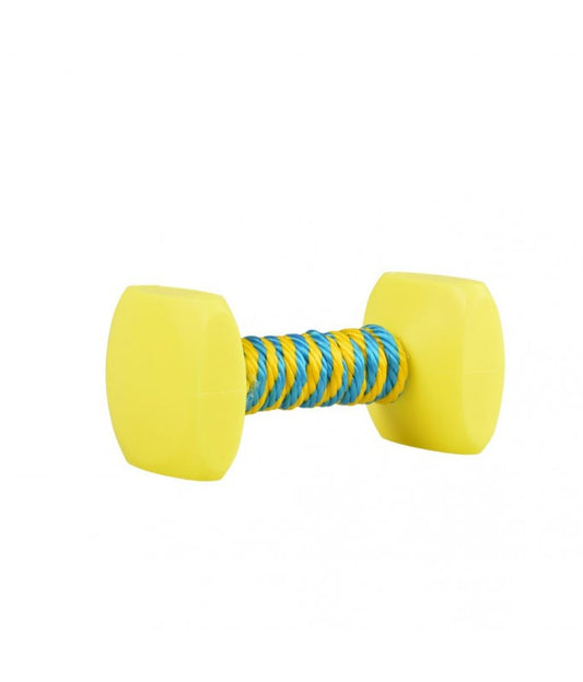 Duvo+ Dog Toy Dumbbell with Rope 10x5cm | Small Fetch & Tug Toy for Dogs