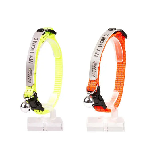 Duvo+ Cat Collar Reflective Uni Address | High-Visibility Collar with ID Compartment 20 - 30cm