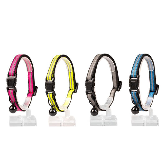 Duvo+ Cat Collar Reflective Duo-Mixed Colors | Safety Collar with Dual Reflective Strips 20 - 30cm