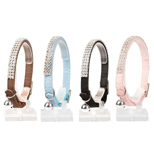 Duvo+ Cat Collar Bling Bling-Mixed Colors | Sparkling Glitter Nylon Collar with Safety Buckle 20-30cm