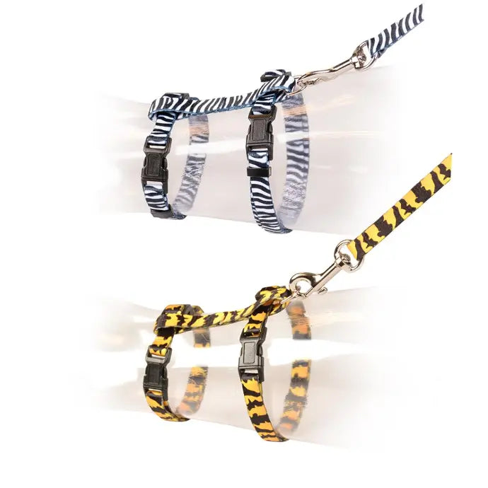 Duvo+ Big Cat Walking Set Zoo | Adjustable Harness for Large Cats 30-50cm