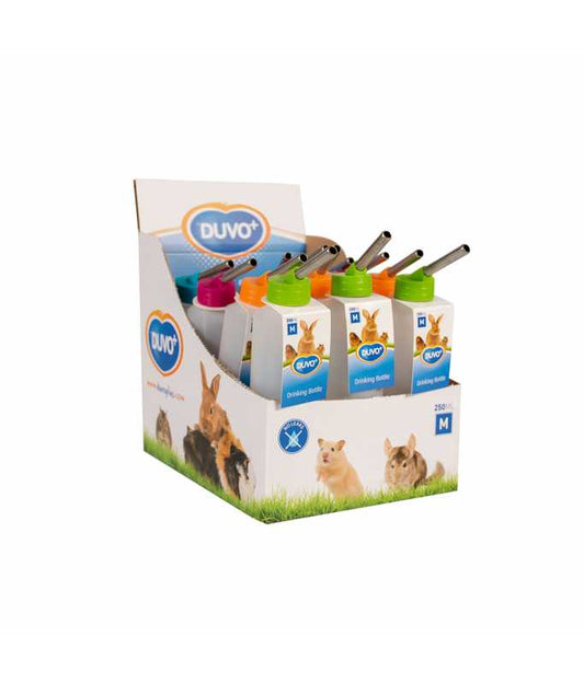 Duvo+ Plastic Drinking Bottle 450ml | Push-Button Portable Dog Water Bottle