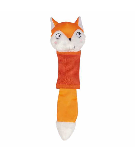 Duvo+ Bite Me Belly Felix The Fox 42cm | Durable Squeaky Fox Dog Toy