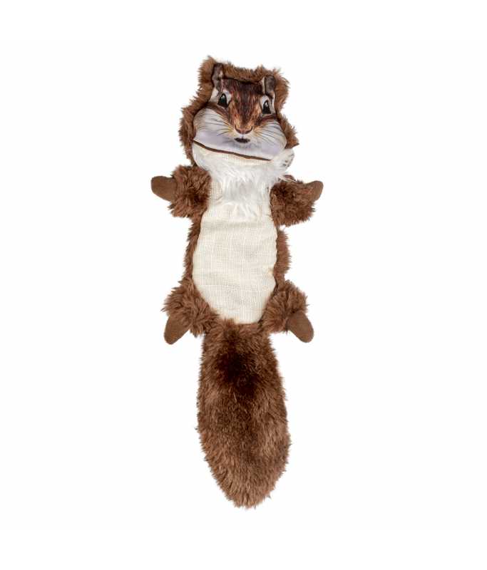 Duvo+ Forest Friends Sonny Flat Squirrel Dog Toy 44cm | Plush Squeaky Toy