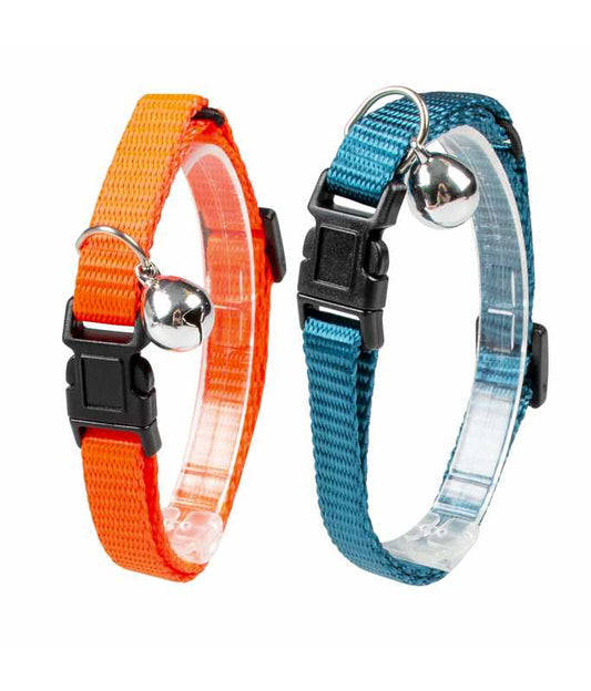 Duvo+ Cat Collar Uni 3 Nylon | Classic Solid Color Cat Collar with Safety Buckle