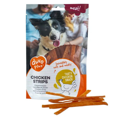 Duvo+ Dog Snack Chicken Strips 80g | Soft Chicken Breast Dog Treats