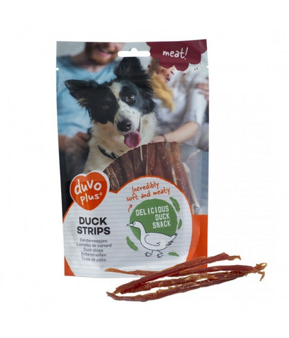 Duvo+ Dog Snack Duck Strips 80g | Soft Duck Breast Dog Treats