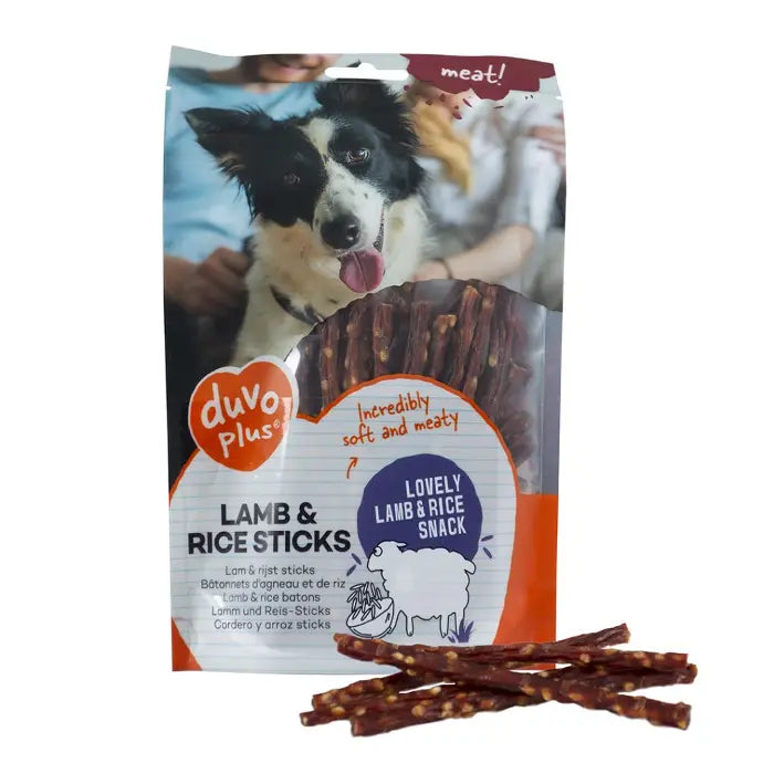 Duvo+ Dog Snack Lamb & Rice Sticks 80g | Soft Dog Treats